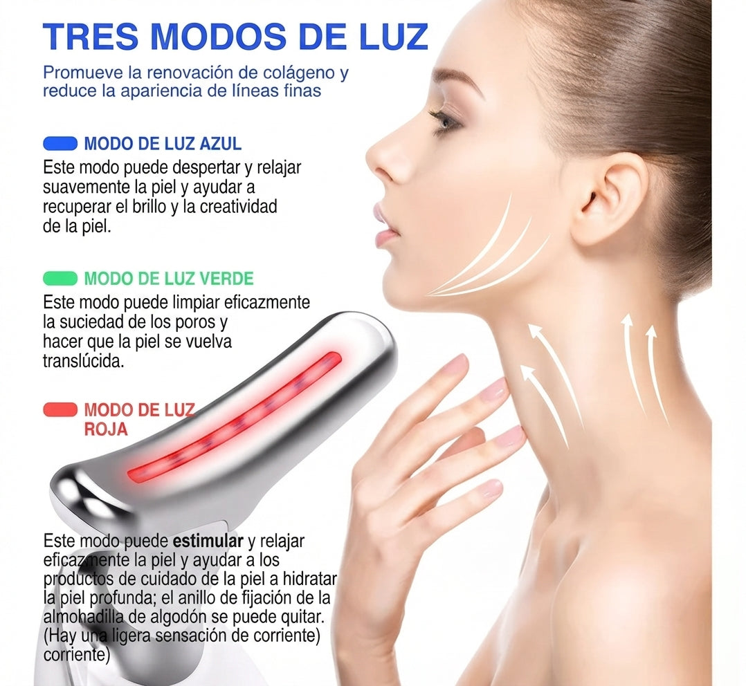 Masajeador Papada Facial LUZ LED