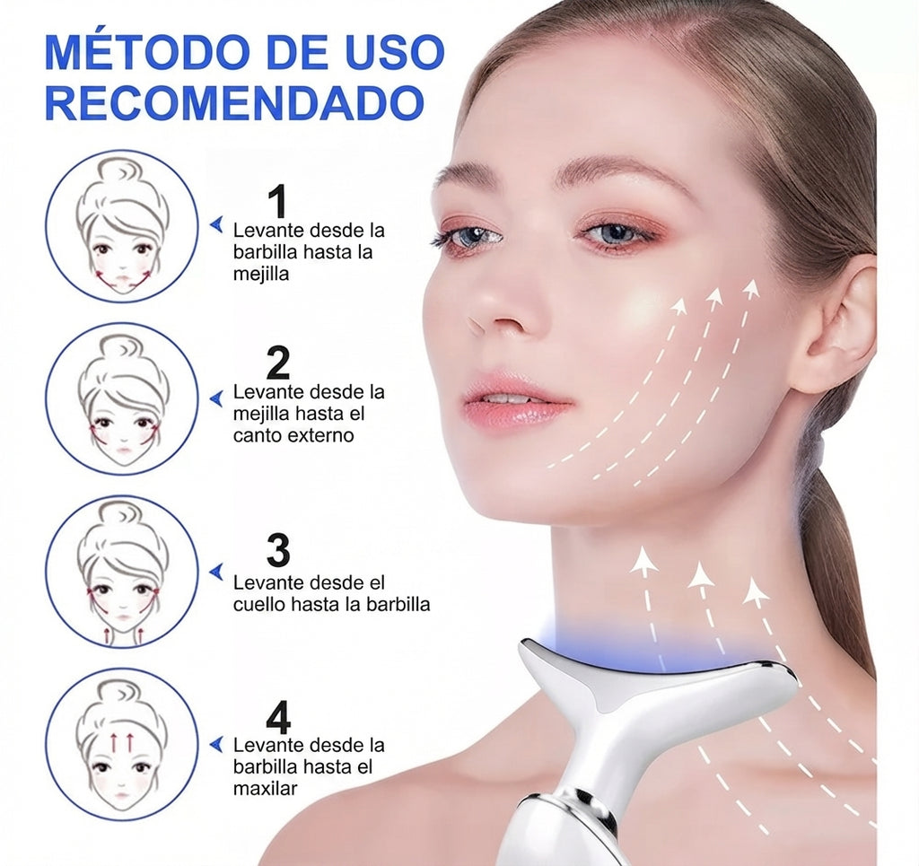 Masajeador Papada Facial LUZ LED