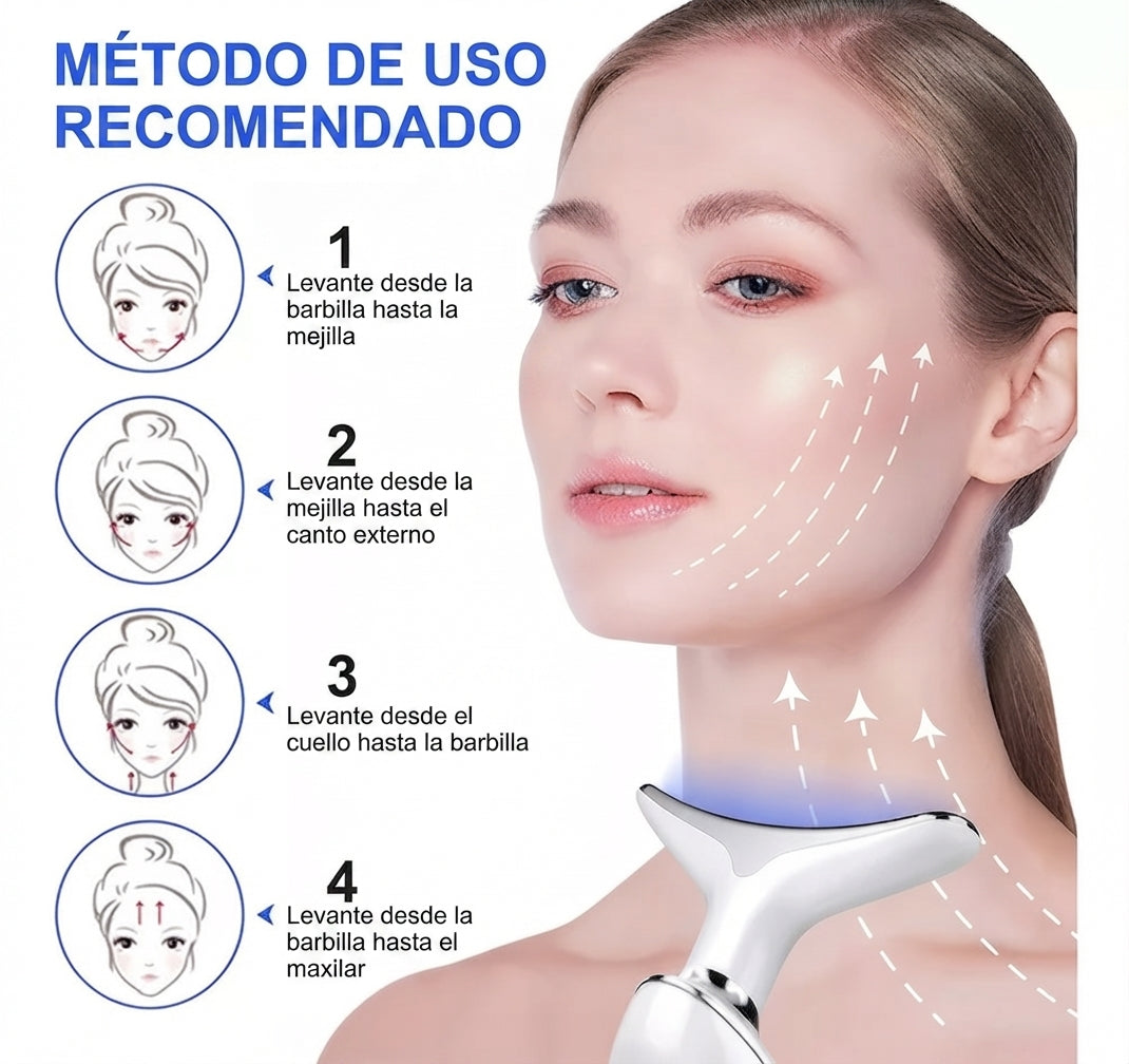 Masajeador Papada Facial LUZ LED